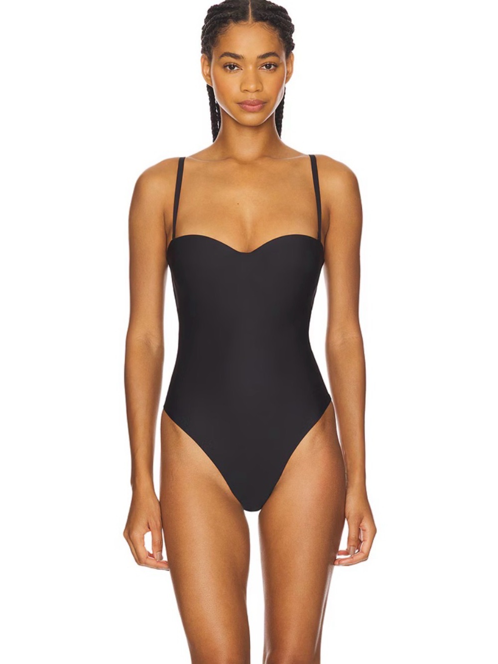 Skims Body Molded Underwire Bodysuit in Onyx